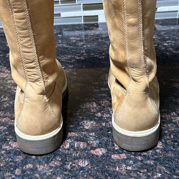 Timberland Lace Up Tall Boots Women’s 9 Wheat Brown Leather 16" Style 23345 - Picture 12 of 16